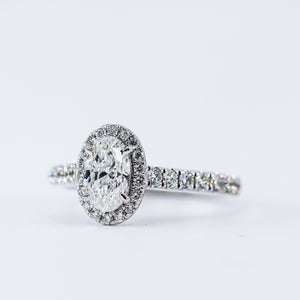 oval dut diamond halo engagement rings melbourne australia unique design