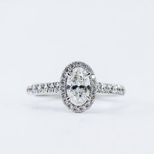 oval dut diamond halo engagement rings melbourne australia unique design