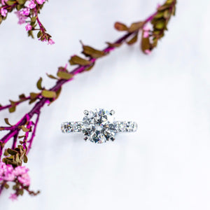 round brilliant cut diamond engagement rings perth australia for sale