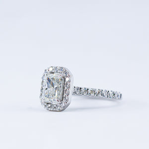 radiant cut diamond engagement rings brisbane australia for sale
