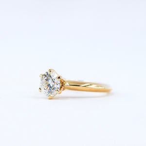 round brilliant cut diamond solitaire engagement rings perth australia best price