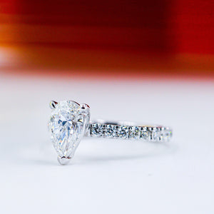 pear shape diamond engagement rings brisbane australia high-quality jewelry at best price