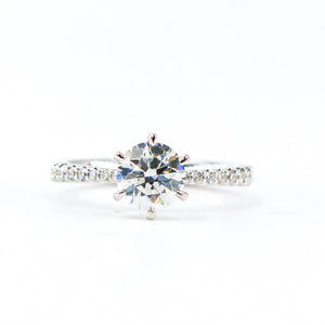 round brilliant cut diamond engagement rings perth australia for sale