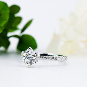 round brilliant cut diamond engagement rings perth australia for sale