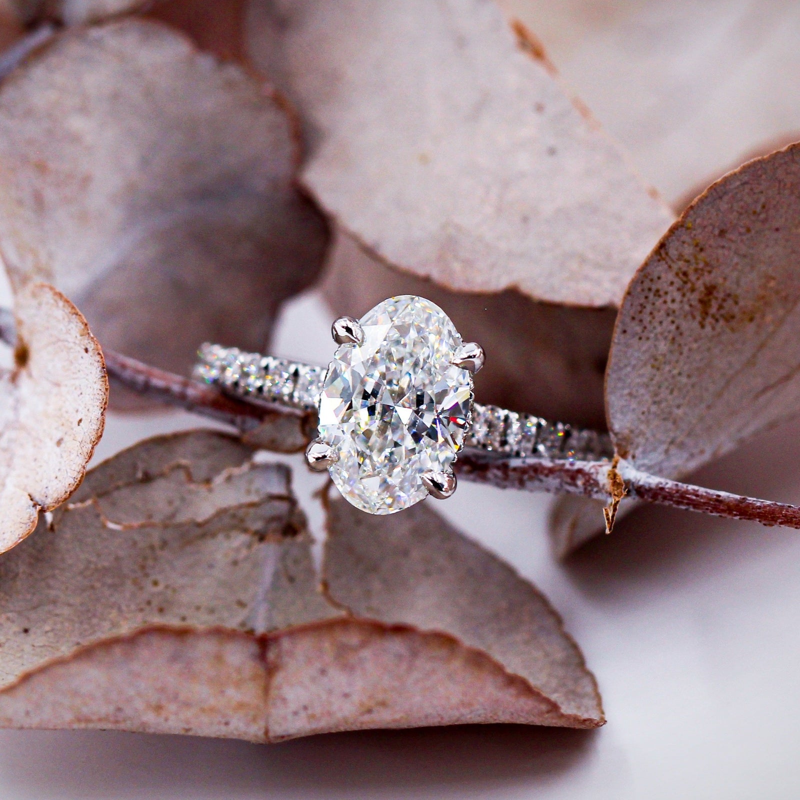 oval cut diamond shoulder engagement rings melbourne australia for sale