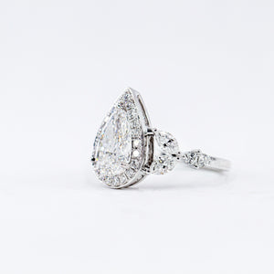 pear shape diamond engagement rings sydney australia custom jewelry