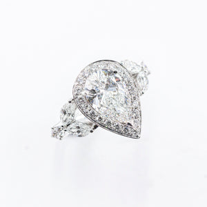 pear shape diamond engagement rings sydney australia custom jewelry