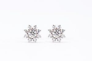 round brilliant cut diamond earrings brisbane unique design