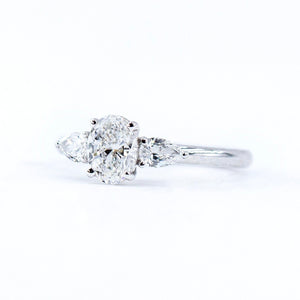 oval cut diamond three stone engagement rings sydney australia best price