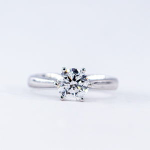 round brilliant cut diamond solitaire rings melbourne australia unique design 
