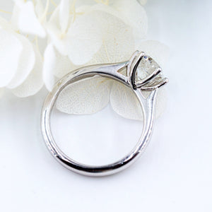 round brilliant cut diamond solitaire rings melbourne australia unique design 