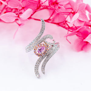 Pear shaped Argyle pink diamond rings Melbourne best value