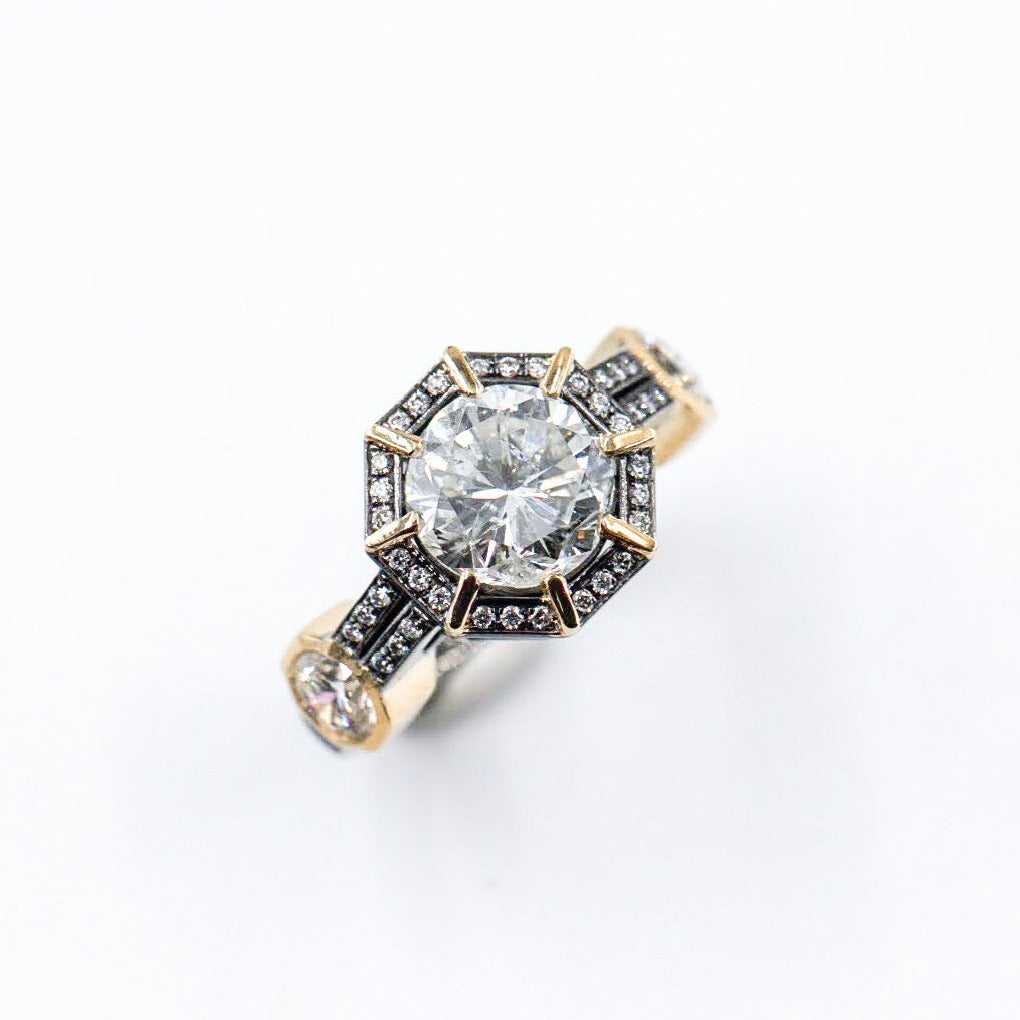 Halo Diamond Engagement Ring