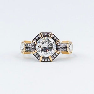 round brilliant cut diamond halo engagement rings sydney unique design 