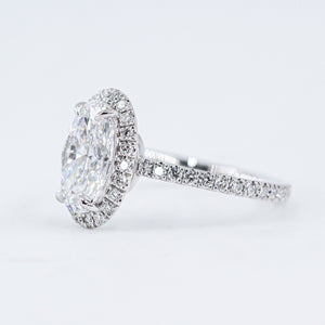 oval cut diamond halo engagement rings perth australia for sale