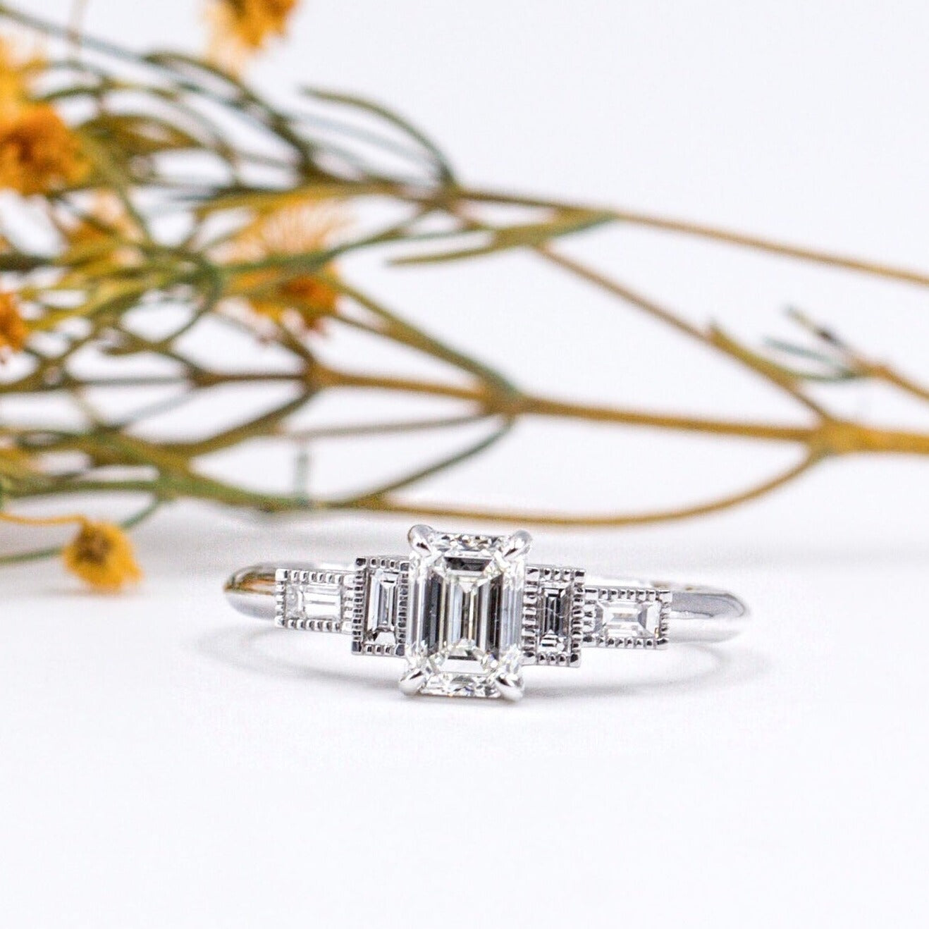 emerald cut diamond engagement rings melbourne special offer