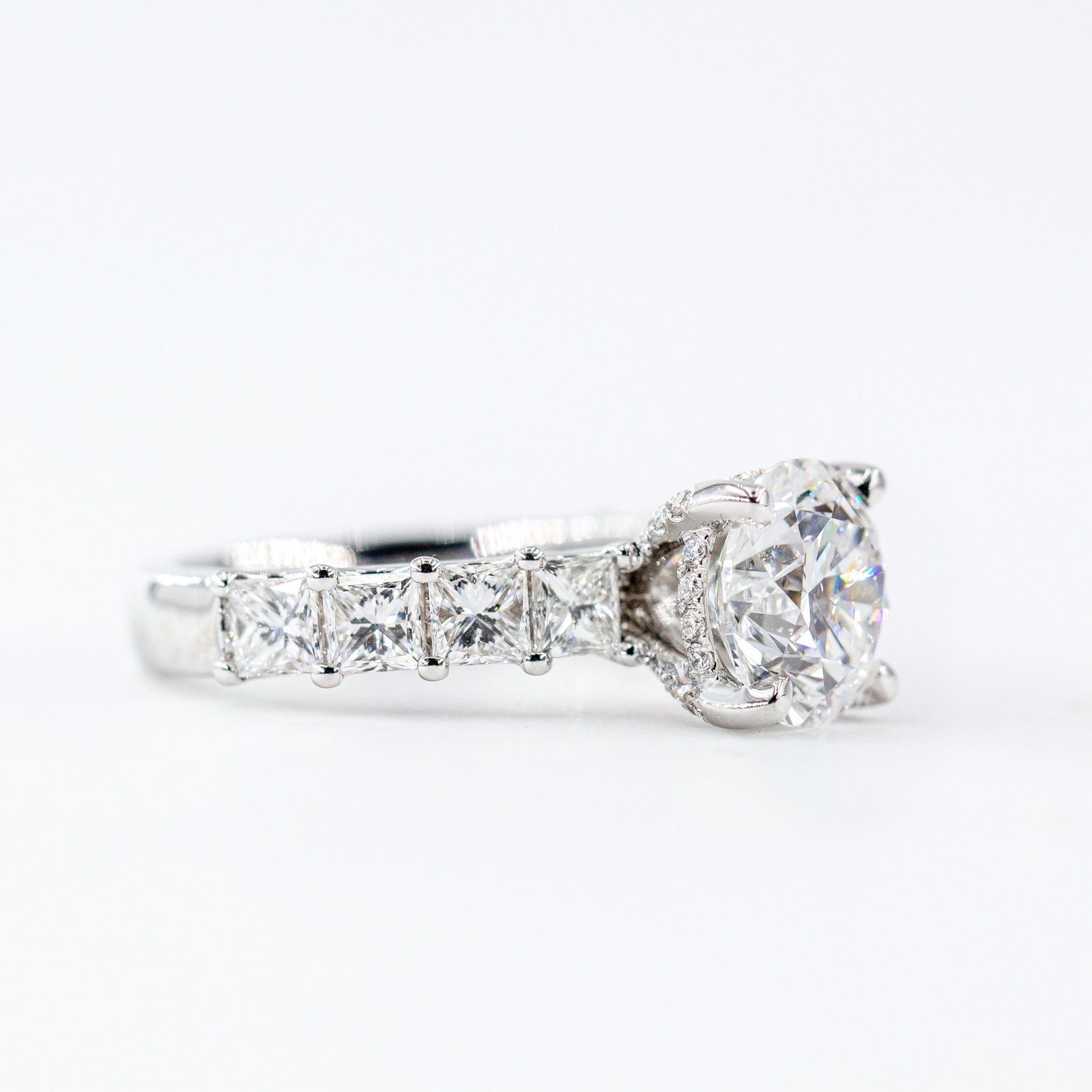 round brilliant cut diamond engagement rings sydney australia custom design