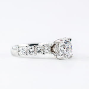 round brilliant cut diamond engagement rings sydney australia custom design