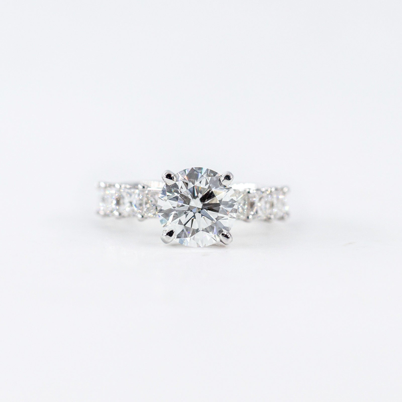 round brilliant cut diamond engagement rings sydney australia custom design