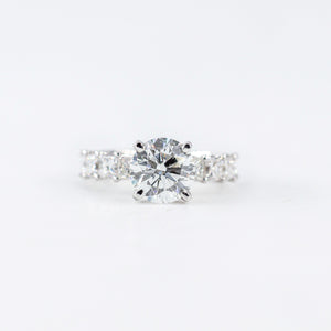 round brilliant cut diamond engagement rings sydney australia custom design
