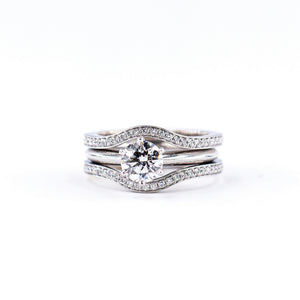 round brilliant cut diamond solitaire engagment rings melbourne australia best price