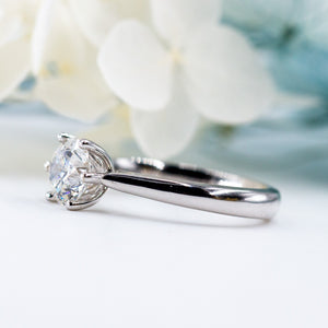 round brilliant cut diamond solitaire rings melbourne australia unique design 