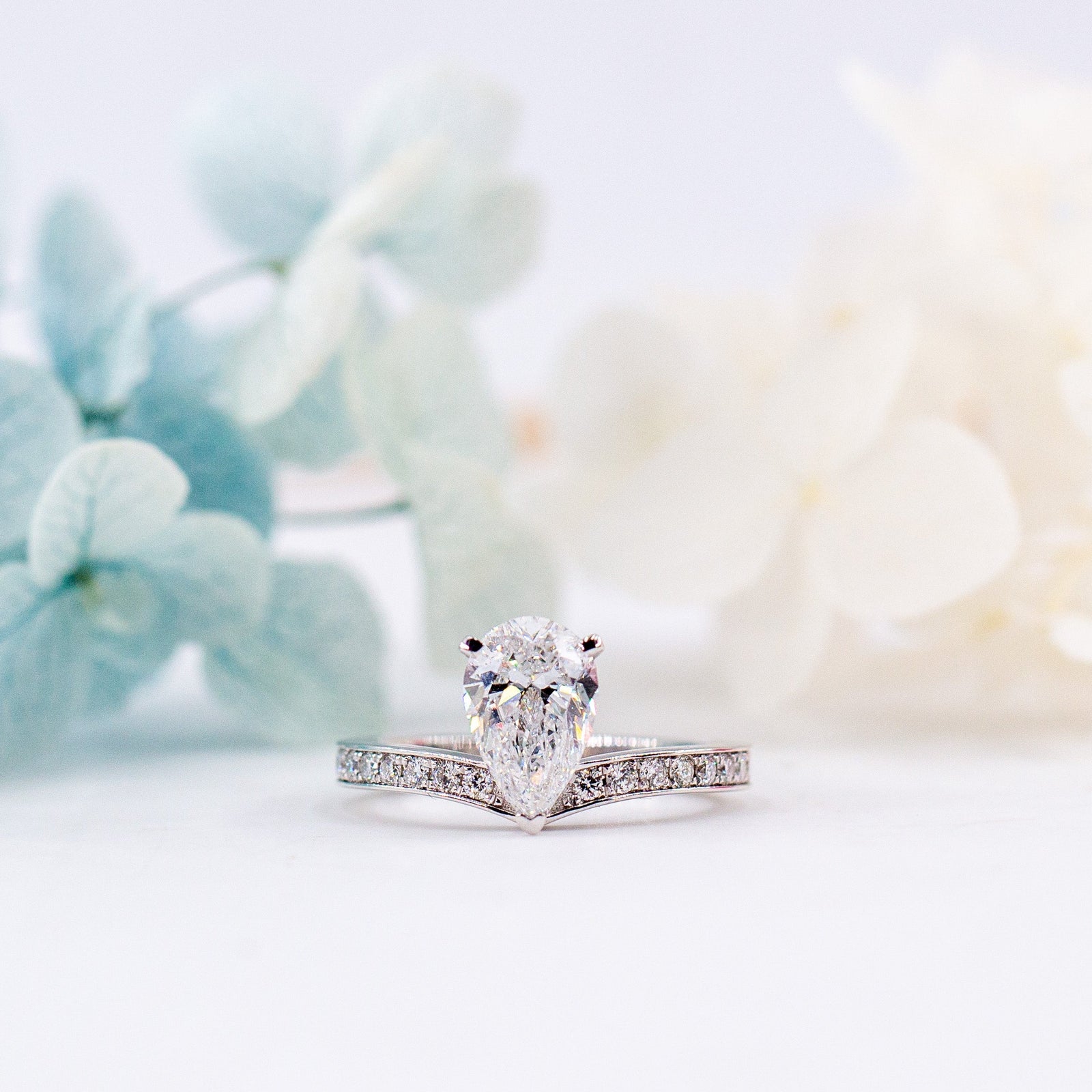 pear shape diamond engagement rings perth australia unique design