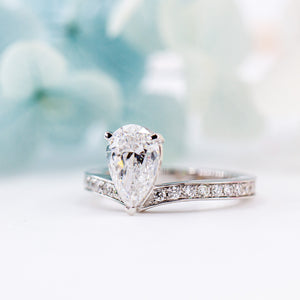 pear shape diamond engagement rings perth australia unique design