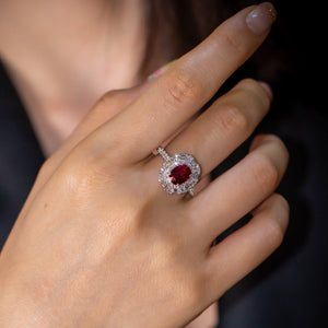 oval cut ruby diamond engagement rings melbourne original design