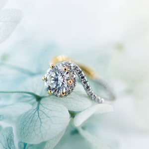 round brilliant cut diamond halo engagement rings sydney australia custom design