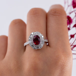 oval cut ruby diamond engagement rings melbourne original design