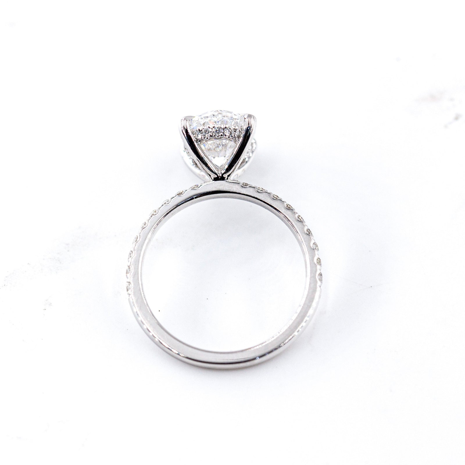 oval cut diamond shoulder engagement rings sydney australia custom design