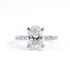 oval cut diamond shoulder engagement rings sydney australia custom design