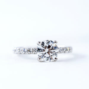 round brilliant cut diamond engagement rings sydney custom jewelry for sale