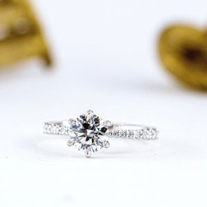 round brilliant cut diamond engagement rings brisbane high-quality jewelry