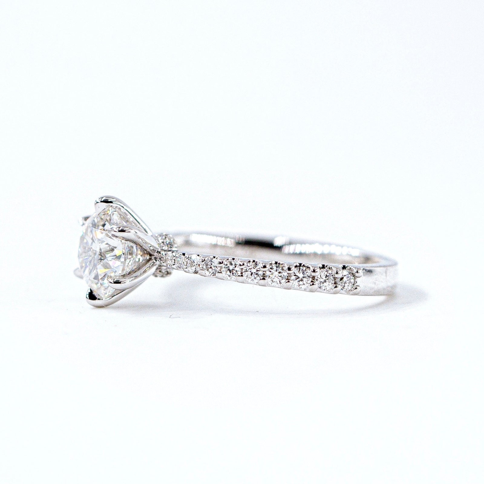 round brilliant cut diamond engagement rings brisbane high-quality jewelry