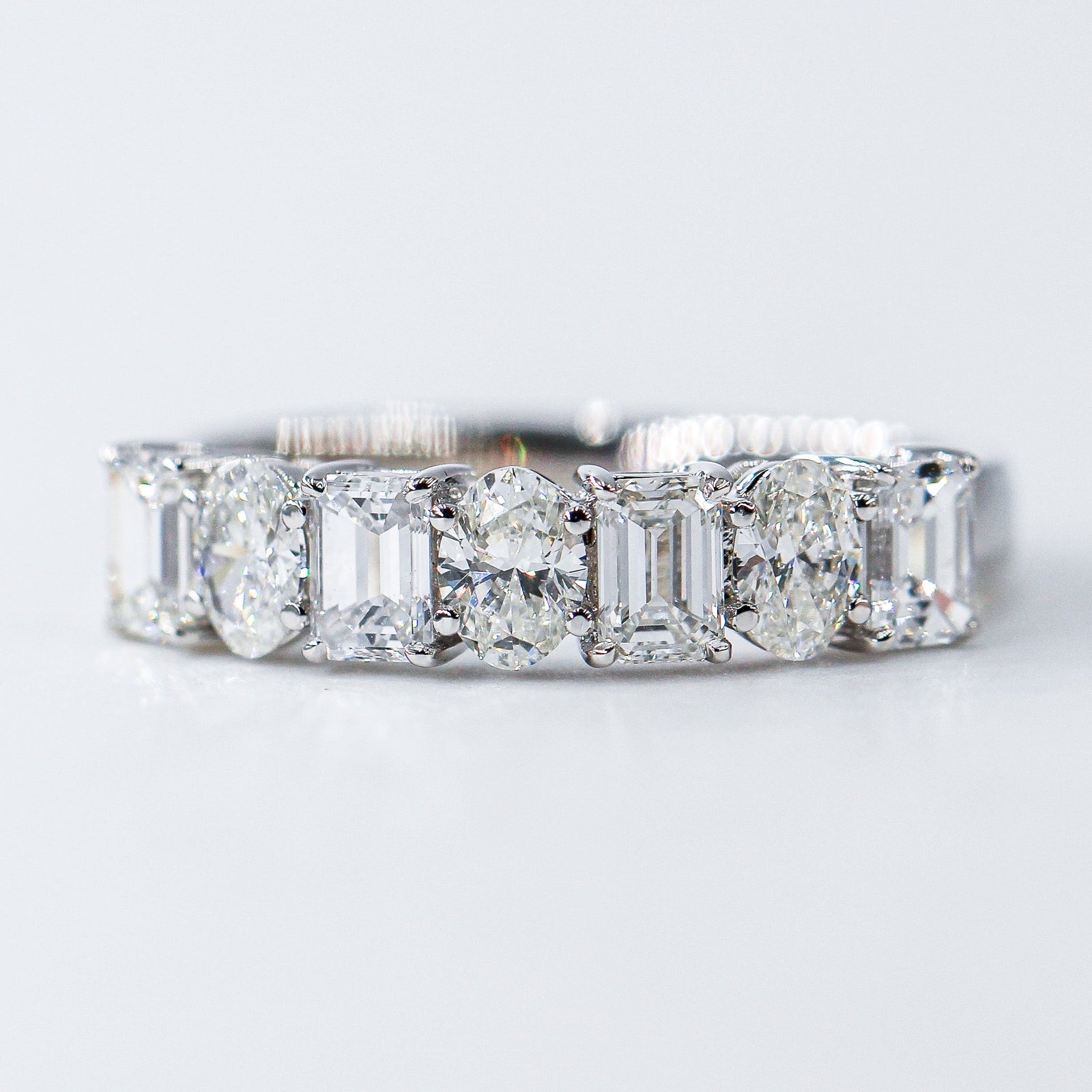 oval emerald diamond eternity rings brisbane high-quality jewelry
