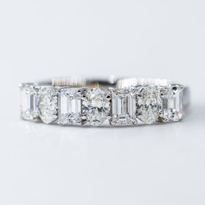 oval emerald diamond eternity rings brisbane high-quality jewelry