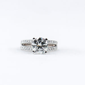 round brilliant cut diamond engagement rings sydney australia unique design