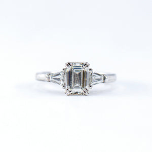 emerald cut diamond engagement rings perth australia custom jewelry