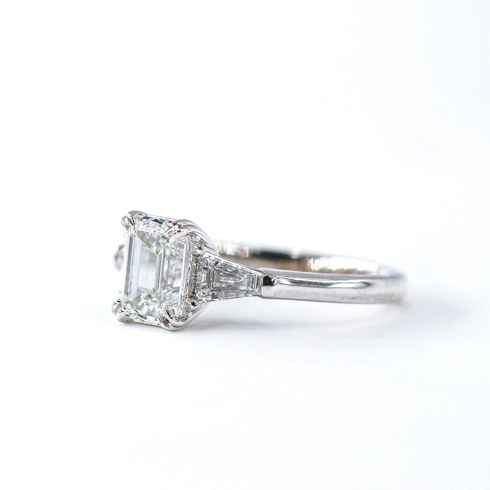 emerald cut diamond engagement rings perth australia custom jewelry
