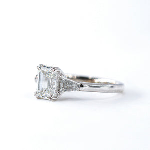 emerald cut diamond engagement rings perth australia custom jewelry