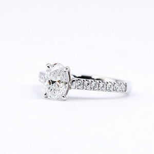 oval cut diamond shoulder engagement rings perth australia best price