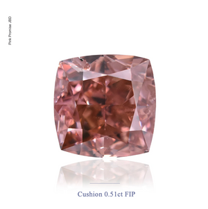 0.51ct Cushion shape Fancy Intense Pink Color Diamond, P311
