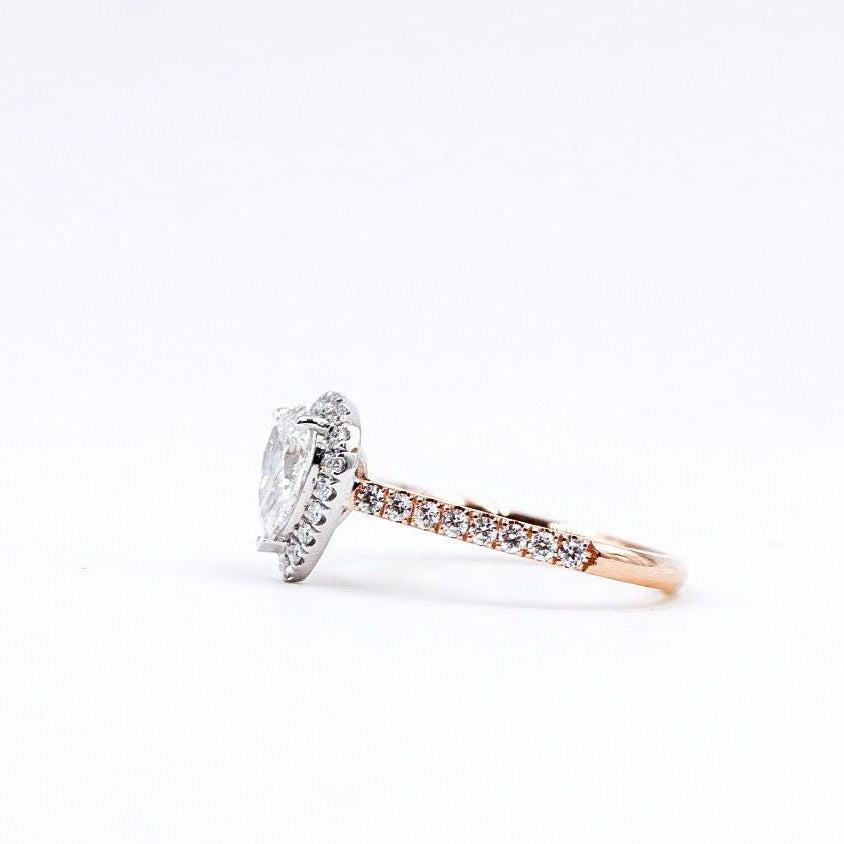 pear shape diamond engagement rings sydney australia unique design