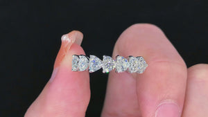 heart shaped diamond eternity rings perth australia wedding rings