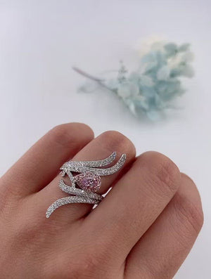 Pear shaped Argyle pink diamond rings Melbourne best value