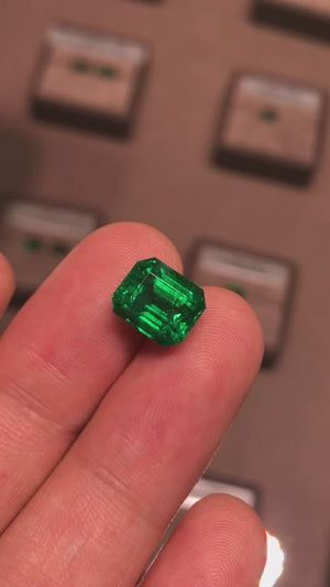 4.48ct Vivid Green Zambian Emerald - EMVG01