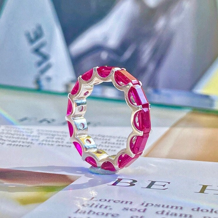 ruby eternity rings Perth custom jewelery