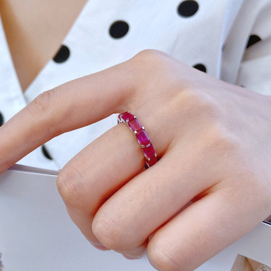 ruby eternity rings Perth custom jewelery